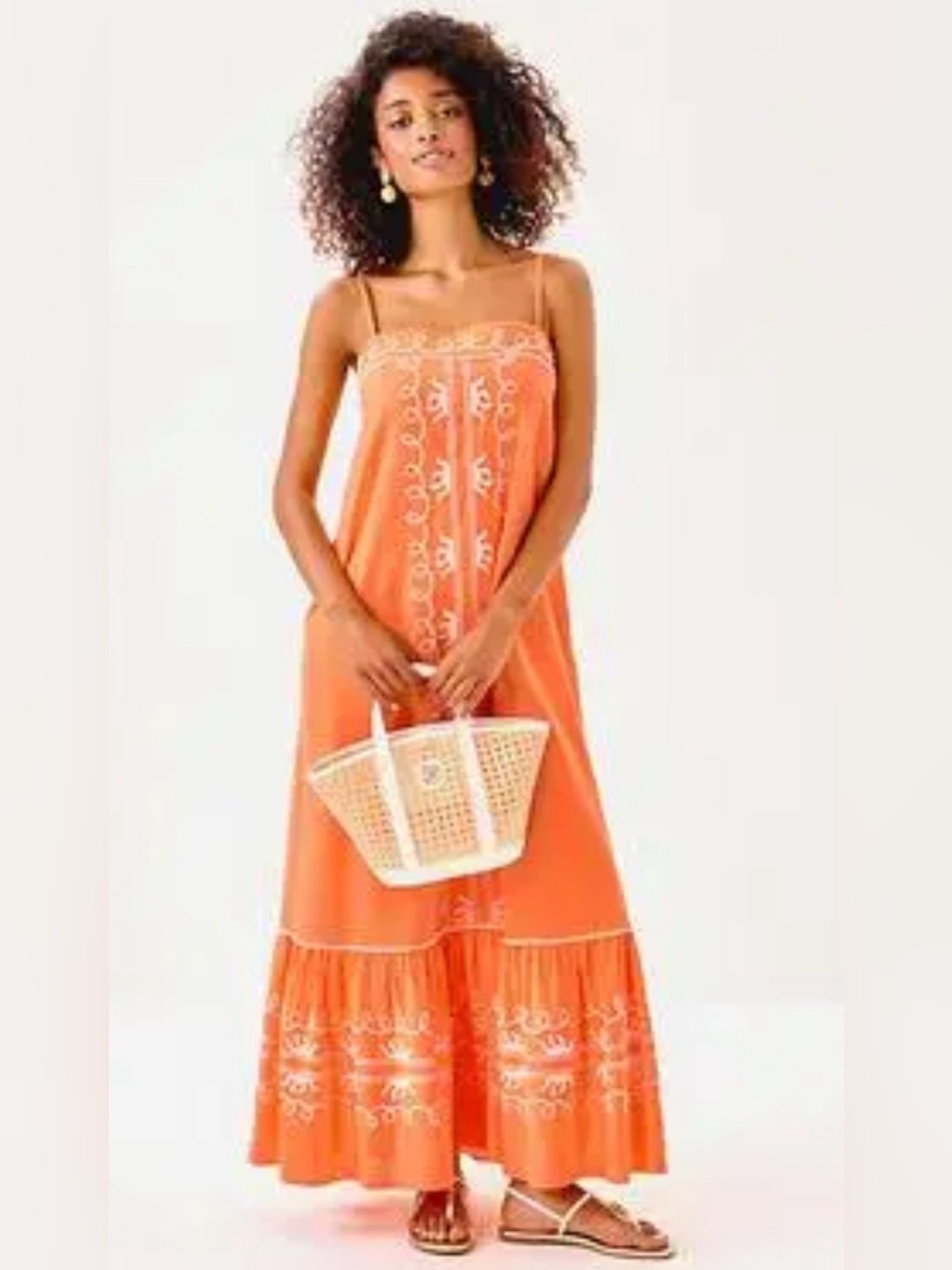 RARE Nwot Lilly Pulitzer Rozalie embroidered Maxi Dress